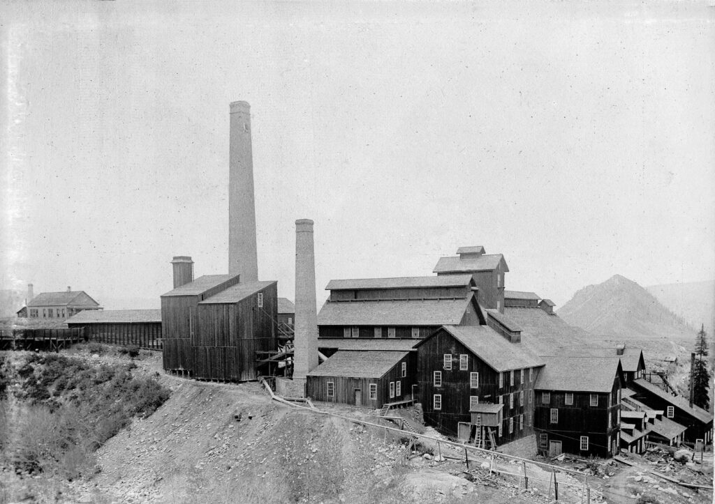 One b/w photograph of the Holden Lixiviation Works, circa 1891.